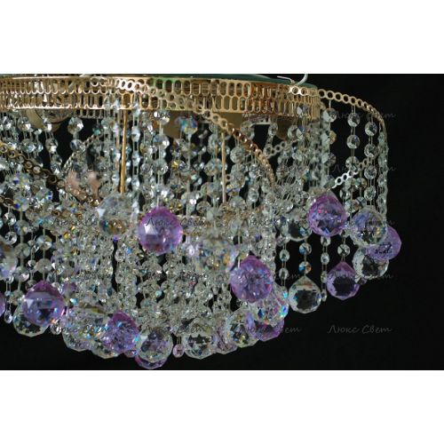 Люстра Космос шар 40 мм фиолетовая в Химках Гусь Хрустальный