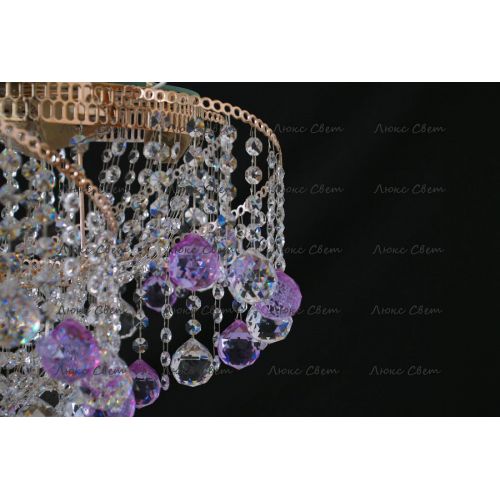 Люстра Космос шар 40 мм фиолетовая в Химках Гусь Хрустальный