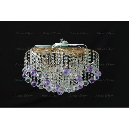 Люстра Космос шар 40 мм фиолетовая в Химках Гусь Хрустальный