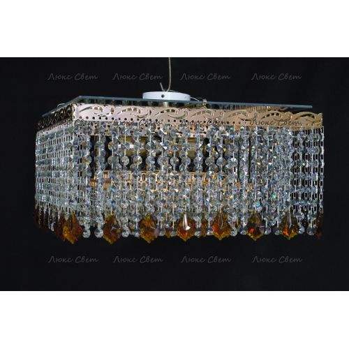 Люстра Квадрат Гамма дубик чайный  в Химках Гусь Хрустальный