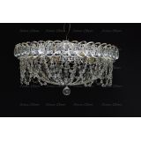 Люстра Люстра Водоворот Ажур, диаметр 450 мм, серебро, Люстры Гусь Хрустальный Люстра Люстра Водоворот Ажур, диаметр 450 мм, серебро, Люстры Гусь Хрустальный