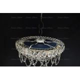 Люстра Люстра Водоворот Ажур, диаметр 450 мм, серебро, Люстры Гусь Хрустальный Люстра Люстра Водоворот Ажур, диаметр 450 мм, серебро, Люстры Гусь Хрустальный