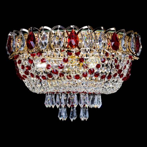 Люстра Астра Ажур красная в Химках Гусь Хрустальный