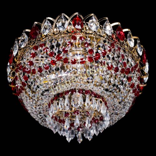 Люстра Астра Ажур красная в Химках Гусь Хрустальный