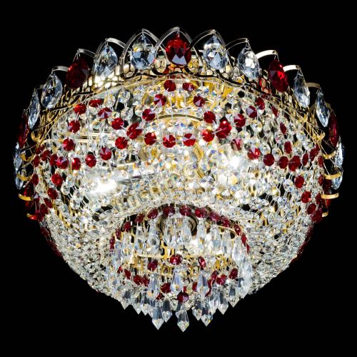 Люстра Астра Ажур красная в Химках Гусь Хрустальный