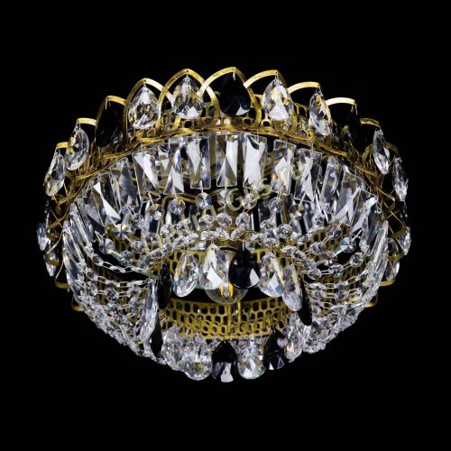 Люстра Астра Бутон №1 черная под бронзу в Химках Гусь Хрустальный