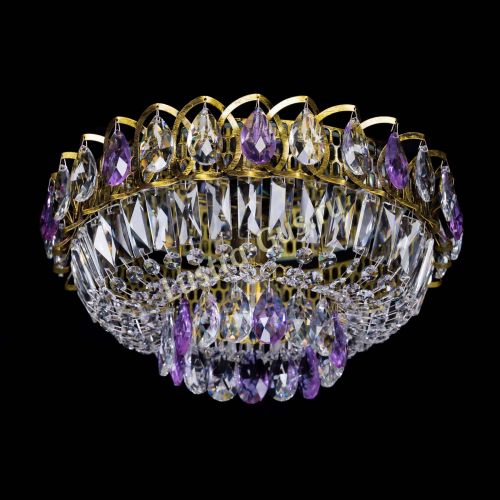 Люстра Астра Бутон №1 фиолетовая под бронзу в Химках Гусь Хрустальный