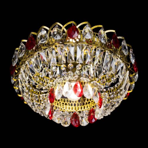 Люстра Астра Бутон №1 красная под бронзу в Химках Гусь Хрустальный