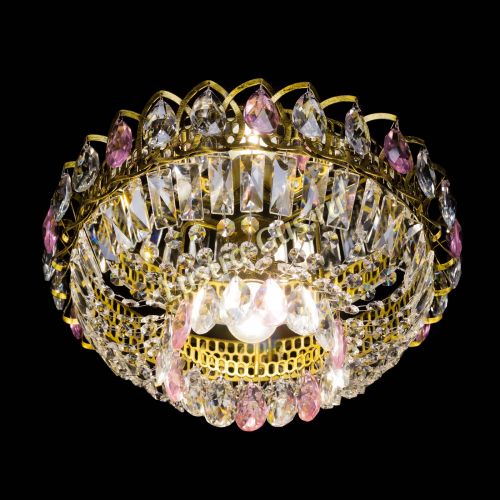 Люстра Астра Бутон №1 розовая под бронзу в Химках Гусь Хрустальный