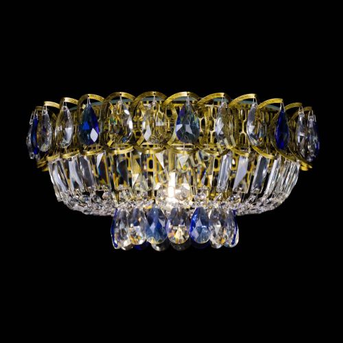 Люстра Астра Бутон №1 синяя под бронзу в Химках Гусь Хрустальный