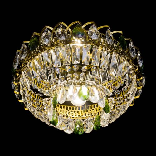 Люстра Астра Бутон №1 зеленая под бронзу в Химках Гусь Хрустальный