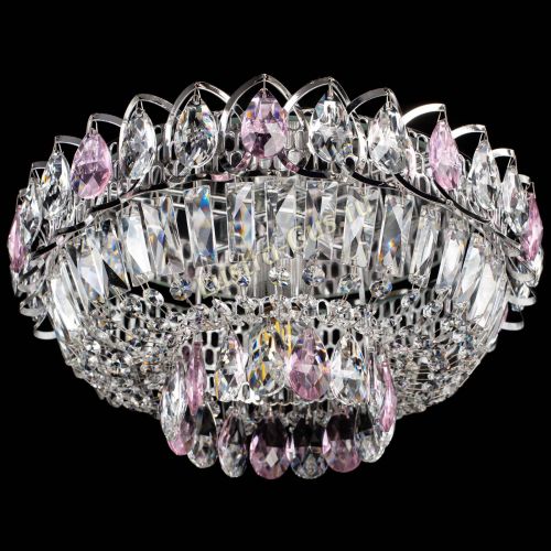 Люстра Астра Бутон №1 розовая в Химках Гусь Хрустальный