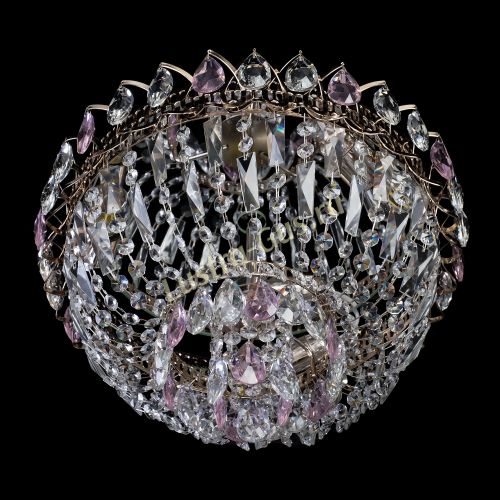 Люстра Астра Бутон №2 розовая в Химках Гусь Хрустальный