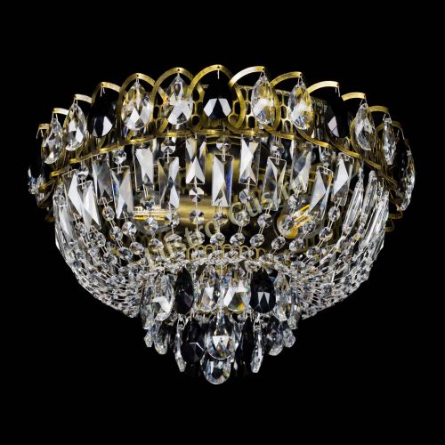 Люстра Астра Бутон №3 черная под бронзу в Химках Гусь Хрустальный