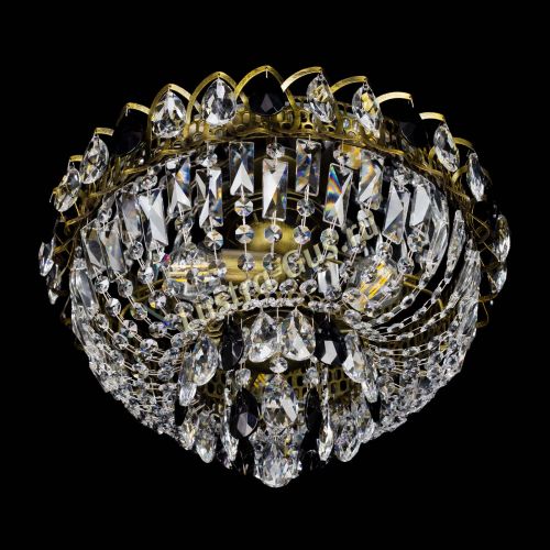 Люстра Астра Бутон №3 черная под бронзу в Химках Гусь Хрустальный