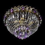 Люстра Астра Бутон №3 фиолетовая под бронзу в Химках