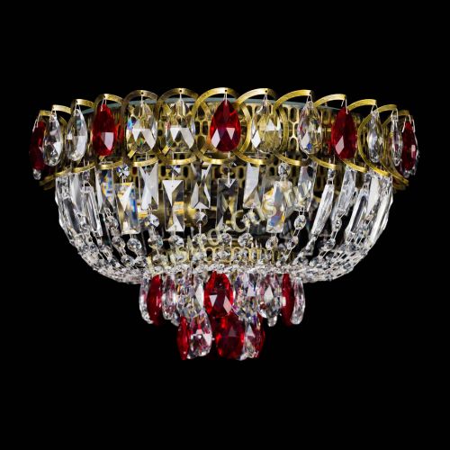 Люстра Астра Бутон №3 красная под бронзу в Химках Люстра Астра Бутон №3 красная под бронзу в Химках