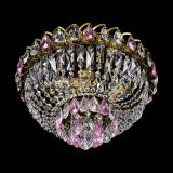 Люстра Астра Бутон №3 розовая под бронзу в Химках
