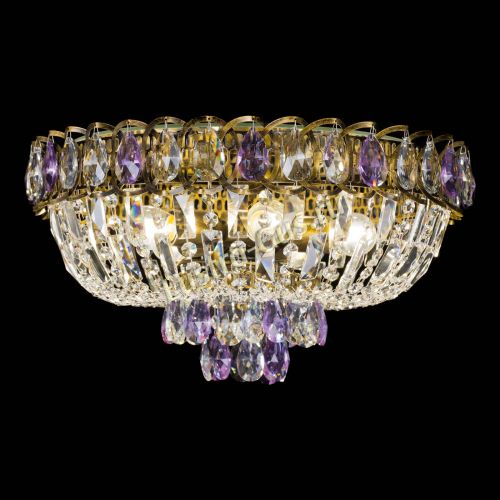 Люстра Астра Бутон №5 фиолетовая под бронзу в Химках Гусь Хрустальный