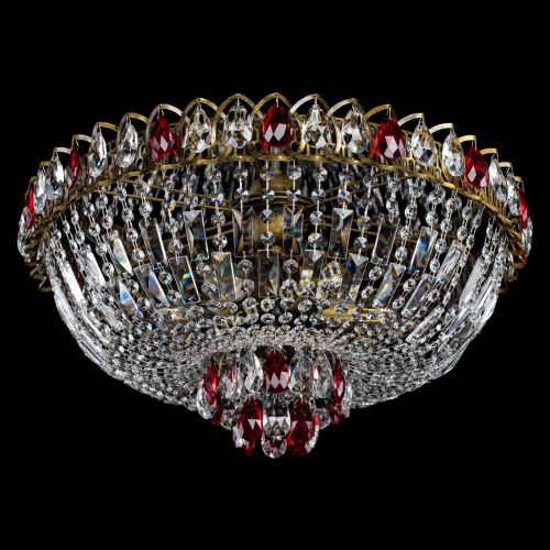 Люстра Астра Бутон №6 под бронзу Красная в Химках Гусь Хрустальный