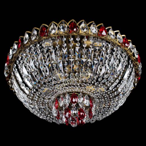 Люстра Астра Бутон №6 под бронзу Красная в Химках Гусь Хрустальный