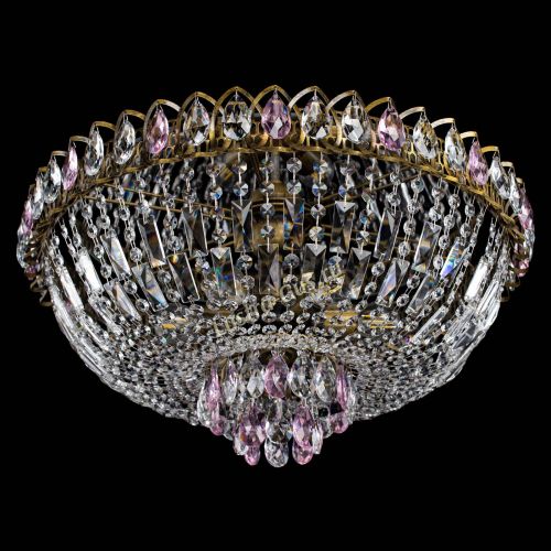 Люстра Астра Бутон №6 под бронзу Розовая в Химках Гусь Хрустальный