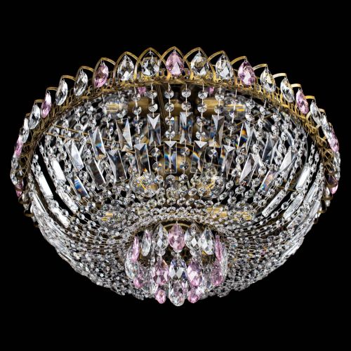 Люстра Астра Бутон №6 под бронзу Розовая в Химках Гусь Хрустальный