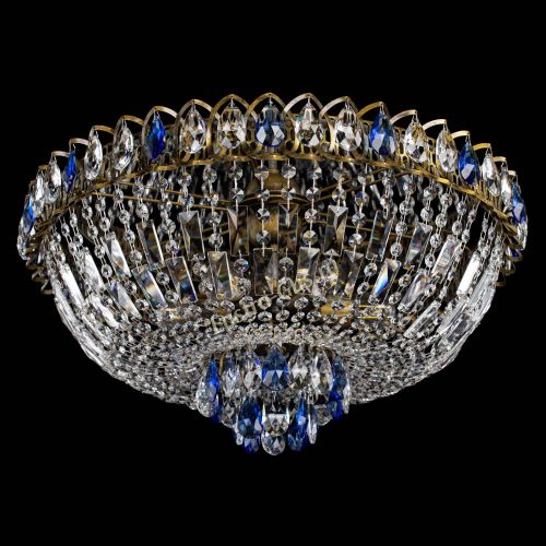 Люстра Астра Бутон №6 под бронзу Синяя в Химках Гусь Хрустальный