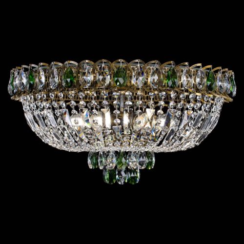 Люстра Астра Бутон №6 под бронзу Зеленая в Химках Гусь Хрустальный