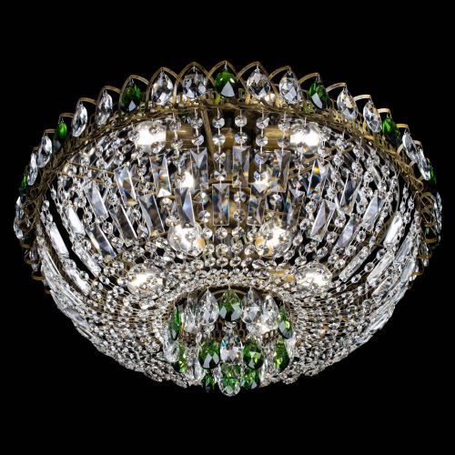 Люстра Астра Бутон №6 под бронзу Зеленая в Химках Гусь Хрустальный