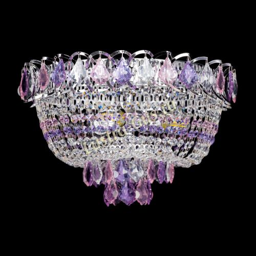 Люстра Астра дубик ровозо-фиолетовая в Химках Гусь Хрустальный