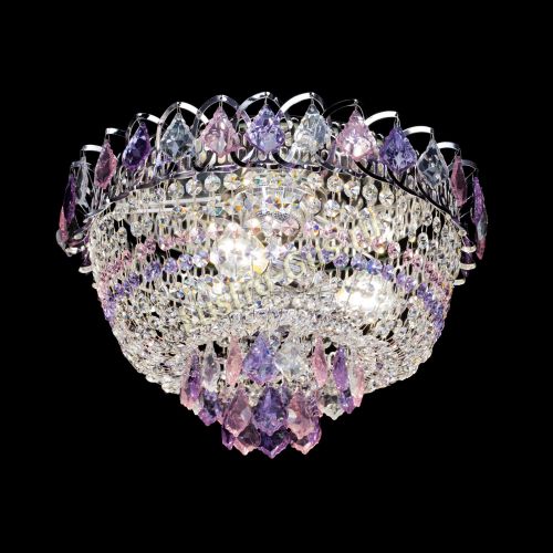 Люстра Астра дубик ровозо-фиолетовая в Химках Гусь Хрустальный