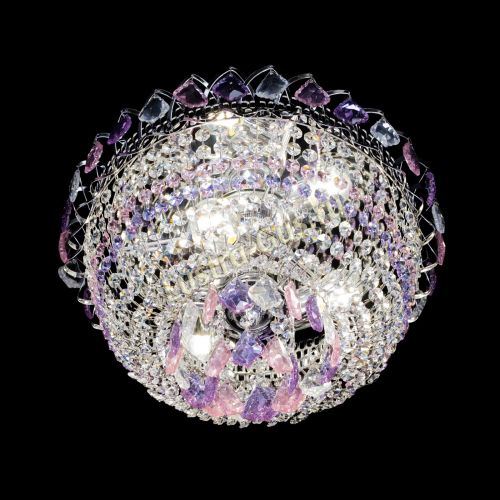 Люстра Астра дубик ровозо-фиолетовая в Химках Гусь Хрустальный