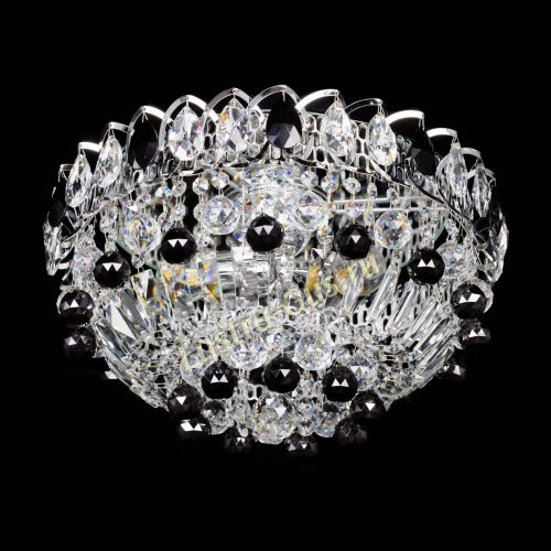 Люстра Астра Шар №3 Черная в Химках Гусь Хрустальный