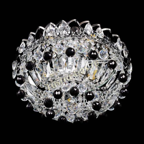 Люстра Астра Шар №3 Черная в Химках Гусь Хрустальный
