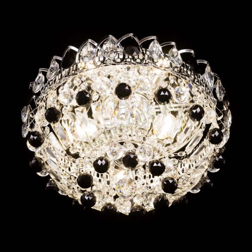 Люстра Астра Шар №3 Черная в Химках Гусь Хрустальный