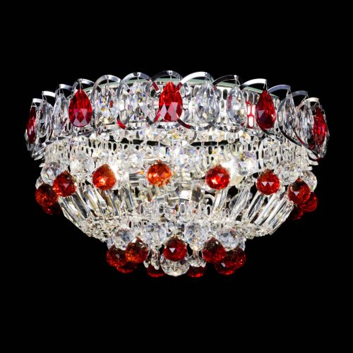 Люстра Астра Шар №3 Красная в Химках Гусь Хрустальный