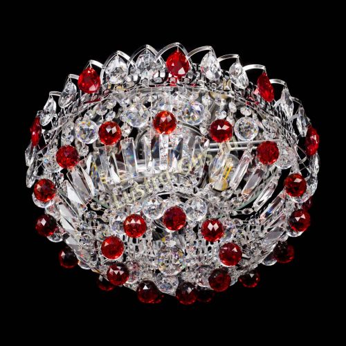 Люстра Астра Шар №3 Красная в Химках Гусь Хрустальный