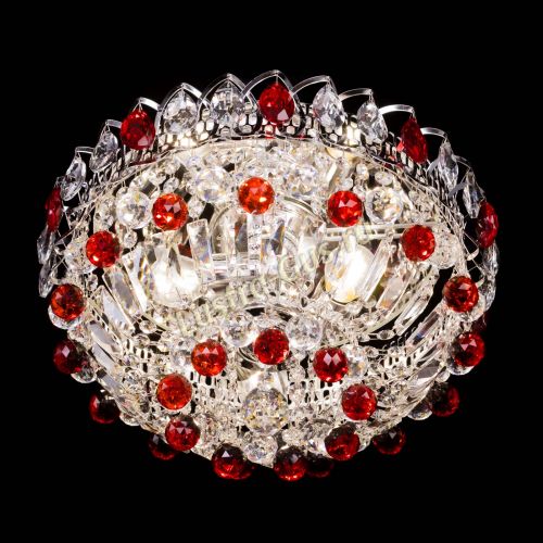 Люстра Астра Шар №3 Красная в Химках Гусь Хрустальный