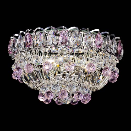 Люстра Астра Шар №3 Розовая в Химках Гусь Хрустальный