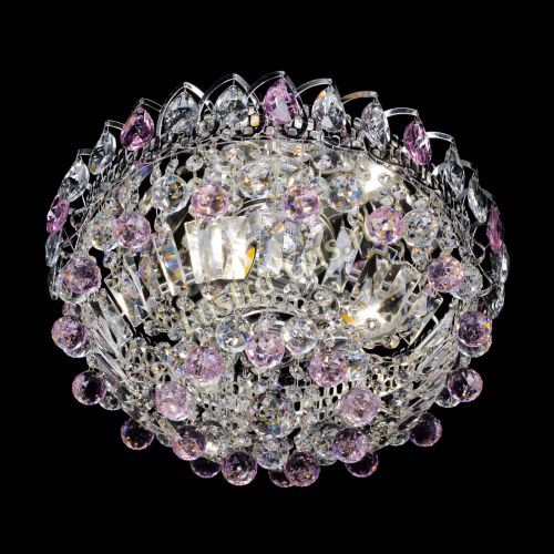 Люстра Астра Шар №3 Розовая в Химках Гусь Хрустальный