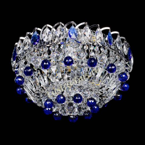 Люстра Астра Шар №3 Синяя в Химках Гусь Хрустальный