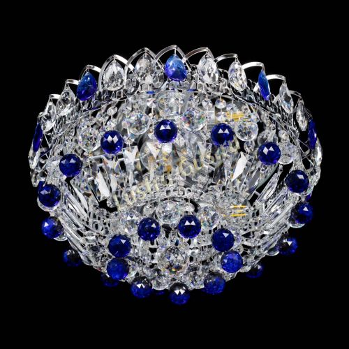 Люстра Астра Шар №3 Синяя в Химках Гусь Хрустальный