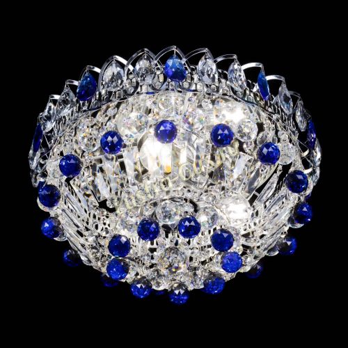 Люстра Астра Шар №3 Синяя в Химках Гусь Хрустальный