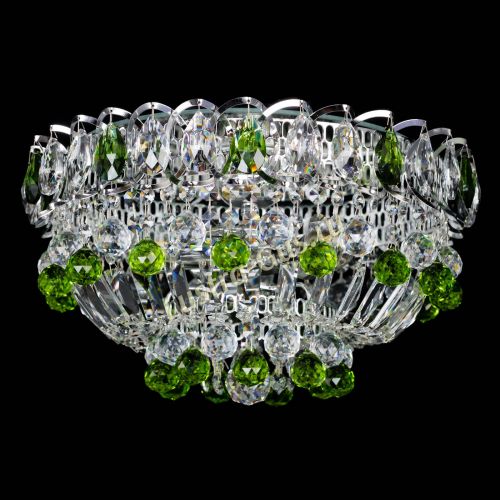 Люстра Астра Шар №3 Зеленая в Химках Гусь Хрустальный