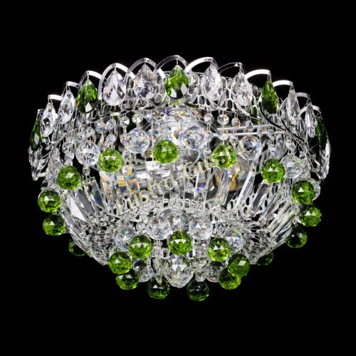 Люстра Астра Шар №3 Зеленая в Химках Гусь Хрустальный