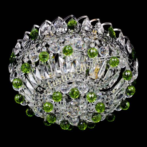Люстра Астра Шар №3 Зеленая в Химках Гусь Хрустальный