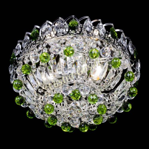 Люстра Астра Шар №3 Зеленая в Химках Гусь Хрустальный