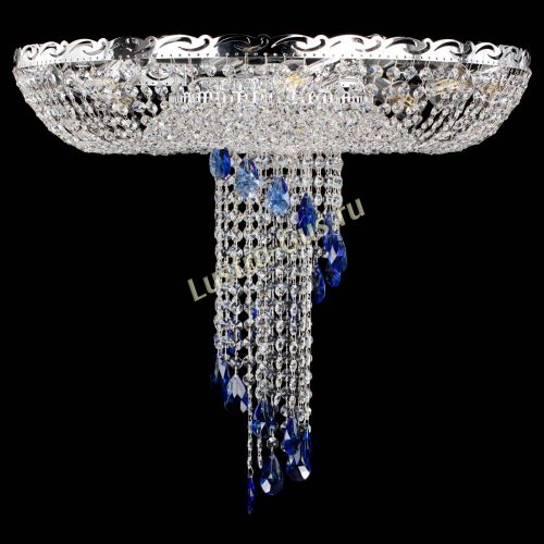 Люстра Диана №1 синяя в Химках Гусь Хрустальный
