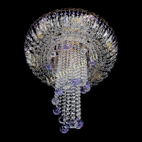 Люстра Диана №6 Шар 30 фиолетовая в Химках Гусь Хрустальный